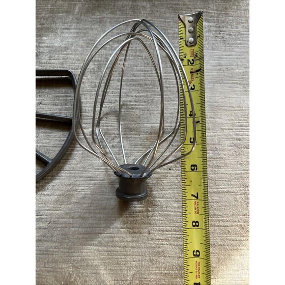 KitchenAid Mixer Attachment Professional 600 Flat Beater Paddle 6 Qt & Whisk - Picture 2 of 8